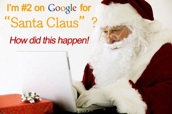 Santa Claus Falls Off Google